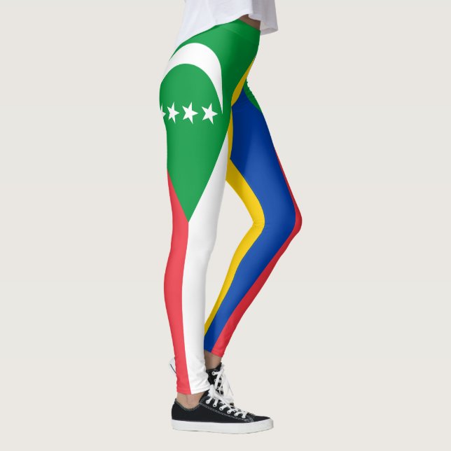 Comoros Flag Leggings (Right)