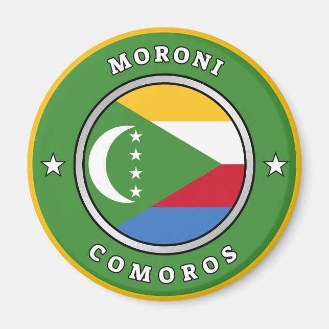Comoros Flag Magnet (Front)