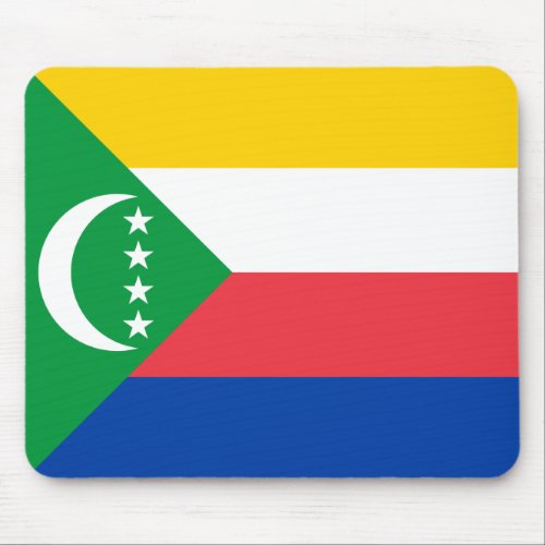 Comoros Flag Mouse Pad