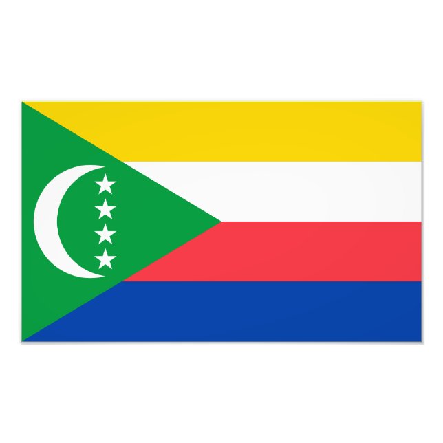 Comoros Flag Photo Print (Front)