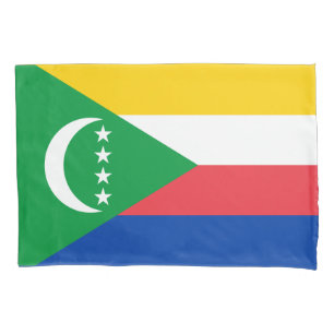 Comoros Flag Pillow Case