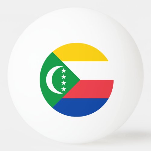 Comoros Flag Ping Pong Ball