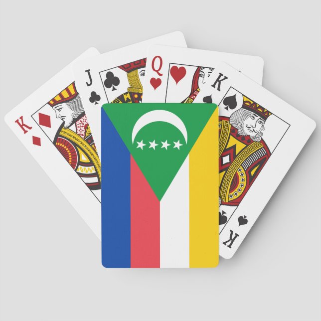 Comoros Flag Poker Cards (Back)