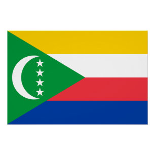 Comoros Flag Poster