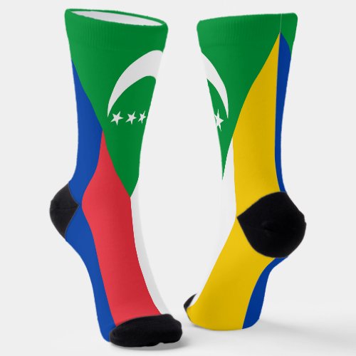 Comoros Flag Socks