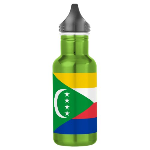 Comoros Flag Stainless Steel Water Bottle