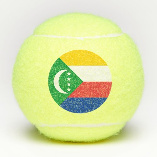 Comoros Flag Tennis Balls