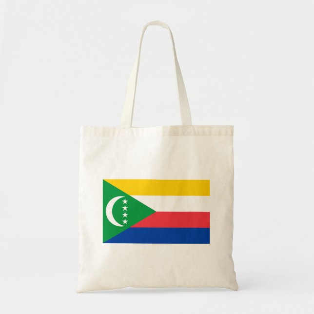 Comoros Flag Tote Bag (Front)