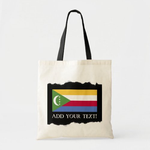 Comoros flag tote bag