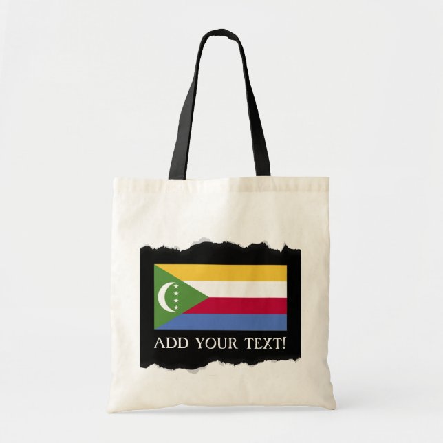 Comoros flag tote bag (Front)