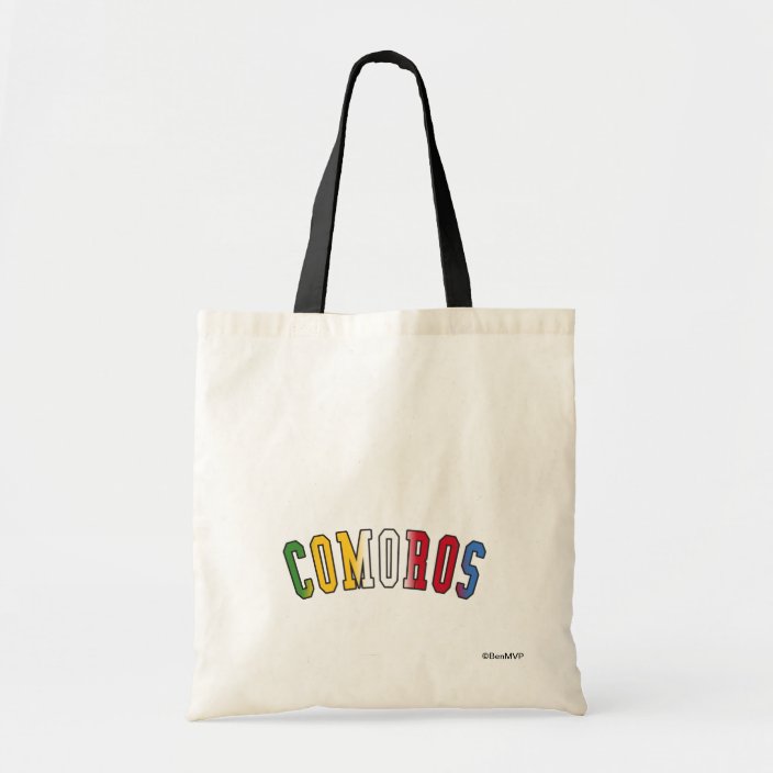 Comoros in National Flag Colors Bag