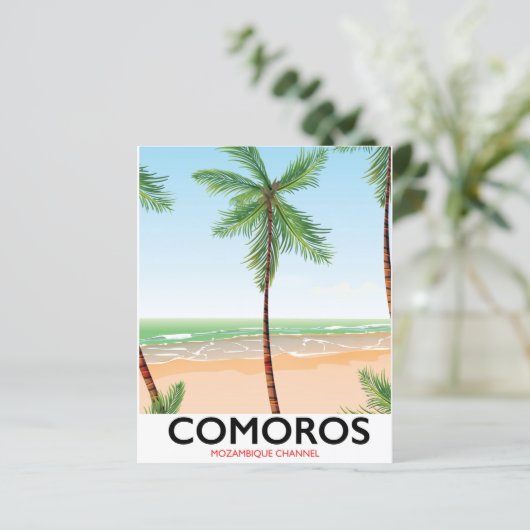 Comoros island vacation poster. (Standing Front)