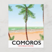 Comoros island vacation poster. (Back)
