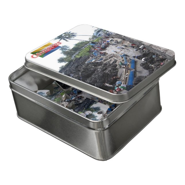 Comoros - Panorama - Jigsaw Puzzle (Lid Open)