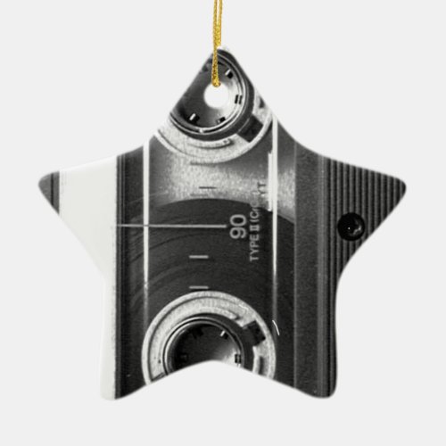 Compact Cassette Tape Ceramic Ornament