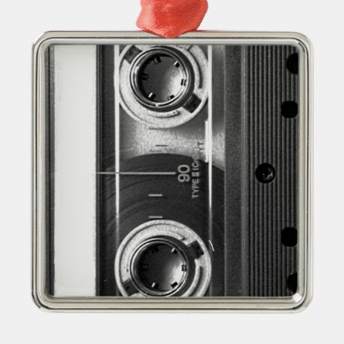 Compact Cassette Tape Metal Ornament