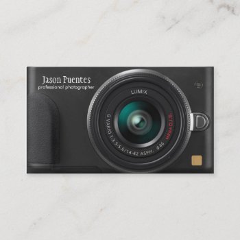 Compact Digital Camera Photographer Business Card by AV_Designs at Zazzle
