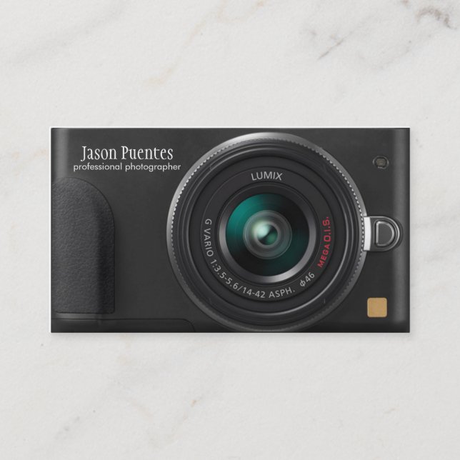 Compact Digital Camera Photographer Business Card (Front)