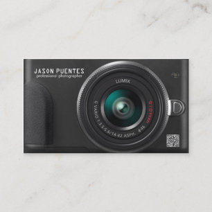Compact Digital Camera Photographer Business Card