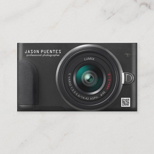 Compact Digital Camera Photographer Business Card (Front)