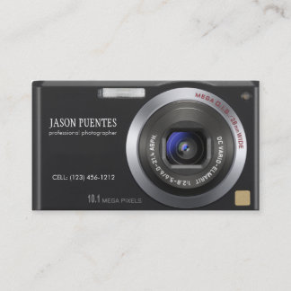 Compact Digital Camera Photographer Business Card