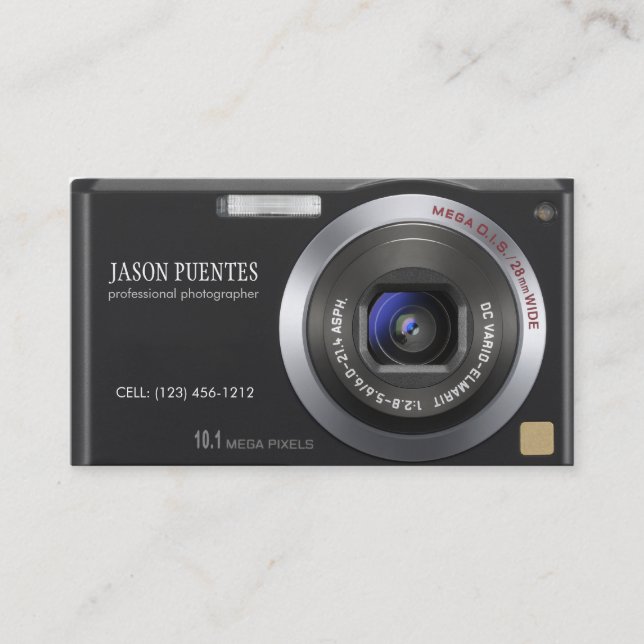 Compact  Digital Camera Photographer Business Card (Front)