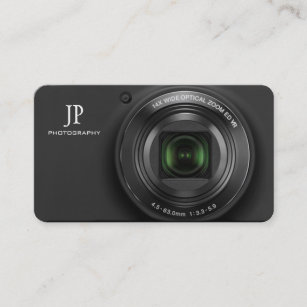 Compact Digital Camera Photography Business Cards