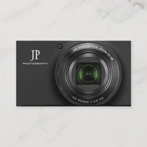 Customizable Compact Digital Camera Photography Business Cards