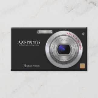 Compact Digital Camera Professional Photographer Business Card