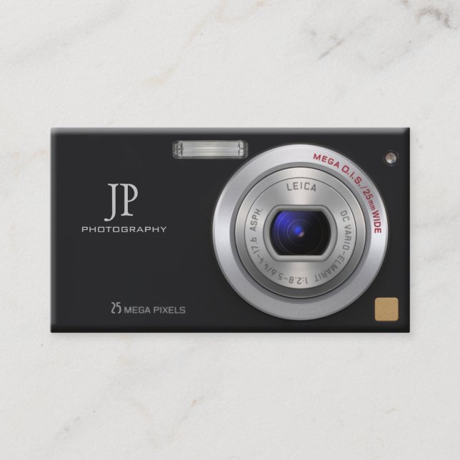 Compact  Digital Camera Professional Photographer Business Card (Front)
