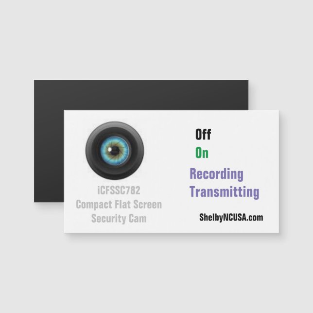 Compact Flat Screen Security Cam ShelbyNCUSA.com (Front/Back)