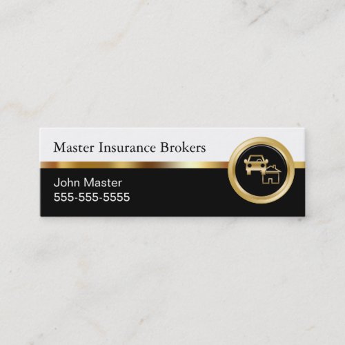 Compact Insurance Business Cards