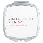 LONDON STREET SIGN  Compact Mirror