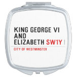 king george vi and elizabeth  Compact Mirror