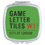 Game Letter Tiles  Compact Mirror