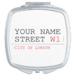 Your Name Street  Compact Mirror