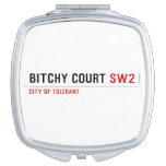 Bitchy court  Compact Mirror