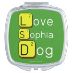 Love
 Sophia
 Dog
   Compact Mirror