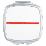 chase who chase you never been the tpe to chase boo,  Compact Mirror