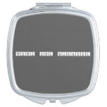 Snowy owl scientist  Compact Mirror