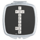    T
 YOU
    G
    E
    T
    H
 ME
    R  Compact Mirror