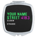 Your Name Street  Compact Mirror
