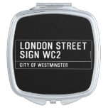 LONDON STREET SIGN  Compact Mirror