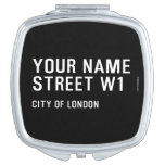 Your Name Street  Compact Mirror