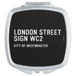 LONDON STREET SIGN  Compact Mirror