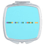 keep calm and science on  Compact Mirror
