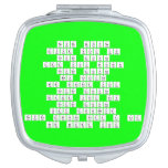never gonna
 give you up
 never gonna
 let you down
 never gonna 
 run around
 or desert you
 never gonna 
 make you cry
 never gonna 
 say goodbye
 never gonna tell a lie
 or hurt you  Compact Mirror