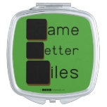 Game
 Letter
 Tiles  Compact Mirror