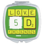Love
 5D
 Friends  Compact Mirror