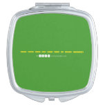 Hope keep calm and stay with me kaddu forever  Compact Mirror
